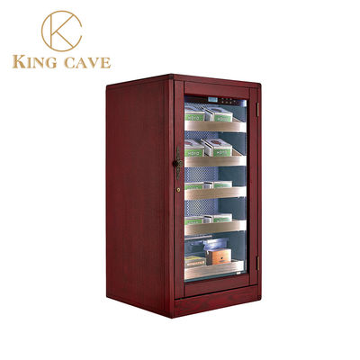 Automatic Cooling And Humidity Control Lockable Wooden Electric Cigar Cabinet