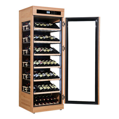 Good price Sleek Design Solid Wood Frame Kitchen Wine Cooler with 60 Bottle Capacity online