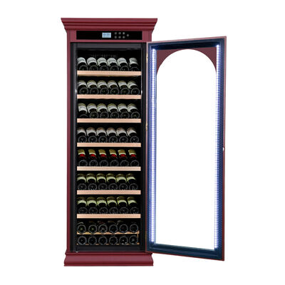 Good price Free Standing Elegant Design Smart Digital Control Wood Wine Cooler with Classic Red Finish online