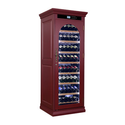 Good price Solid Wood Kitchen Wine Cooler with Smart Digital Control Panel Locking Door and Tempered Glass LED Light online