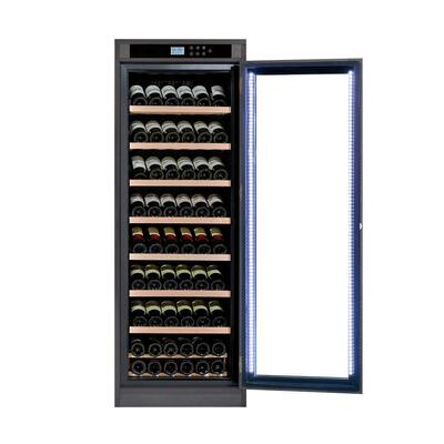 Good price Large 160-Bottle Capacity Kitchen Wine Cooler with UV-Protected Glass Door and Adjustable Wooden Shelves online