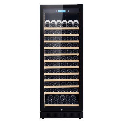 Good price Single Zone Wood Wine Cooler with Adjustable Wooden Shelves, Glass Door with Locker, and Digital Control Panel online