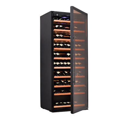 Good price Freestanding Wood Wine Cooler Cabinet with Lockable Glass Door, Adjustable Wooden Shelves, and Precision Temperature Control online