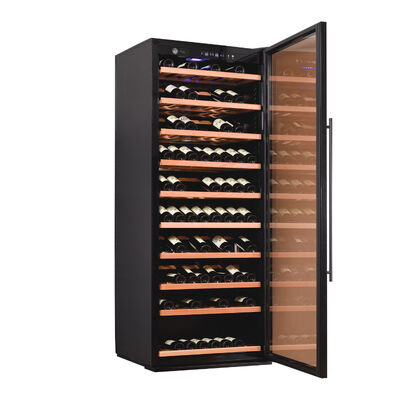 Good price Freestanding Kitchen Wine Cooler Cabinet with Lockable Glass Door, Solid Wood Construction and Touch Control online