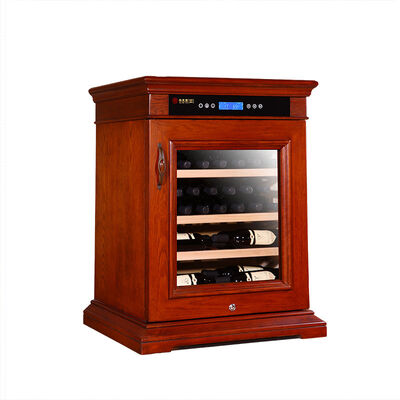 Good price Premium Wood Wine Cooler Cabinet with Smart Digital Temperature Control and Tempered Glass Door online