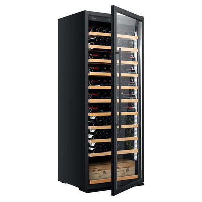 Good price Large Capacity Wood Wine Cooler with Tempered Glass Door and Wooden Shelves for Optimal Wine Storage online