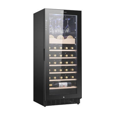 Good price Black Wood Single Zone Wine Cooler Cabinet with Digital Temperature Control online