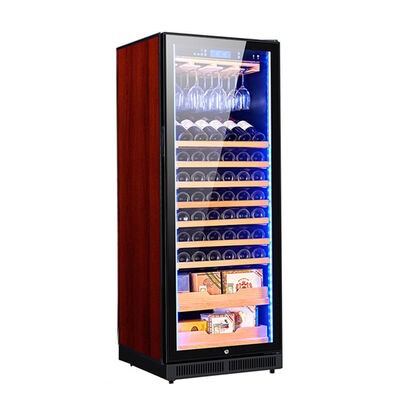 Good price Premium Solid Wood Kitchen Wine Cooler with LED Lighting and Digital Touch Control Panel online