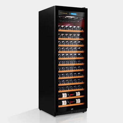 Good price Smart Digital Touch Control Wood Wine Cooler Cabinet with Tempered Glass Door online