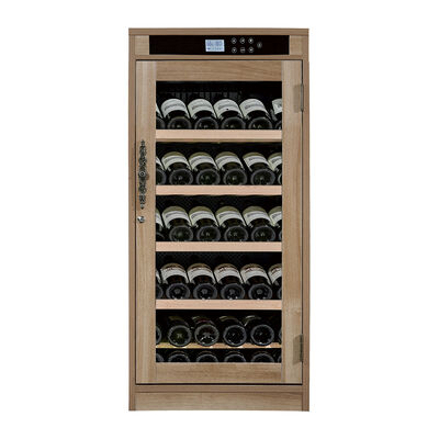 Good price Wood Wine Cooler Cabinet with Digital Temperature Control Adjustable Shelves and Lockable Door online