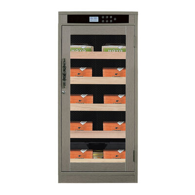 Good price Luxury Wood Frame Electric Cigar Humidor Cabinet with Built-in Humidification System and Thermoelectric Cooling online
