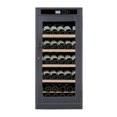 Good price Modern Solid Wood Kitchen Wine Cooler Cabinet with Digital Touch Control Panel and Double-Pane Tempered Glass Door online
