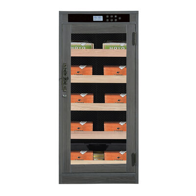 Good price Modern Dark Wood Finish Lockable Cigar Cooler Humidifier Cabinet with Digital Control System online