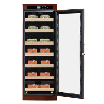 Good price Wooden Frame Cigar Cooler Humidifier with Precise Climate Control and Double-Pane Glass Door online
