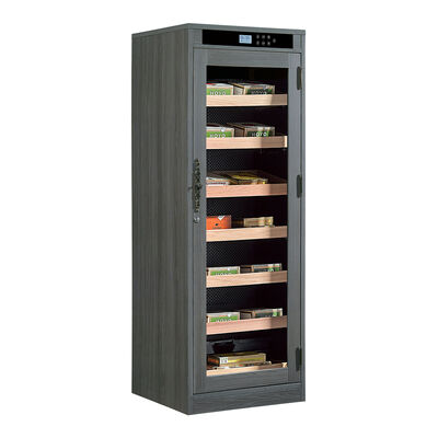 Good price Luxury Solid Wood Cigar Cooler Humidor with Adjustable Humidity Tray, Built-in Thermometer, and Removable Shelving online