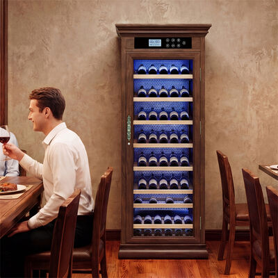 Good price Stylish Kitchen Wine Cooler With Wood Finish For Home Kitchen & Dining Room online