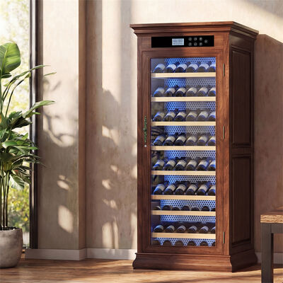 Good price Modern Wood Wine Cooler Cabinet Large Capacity Compressor Wine Refrigerator online