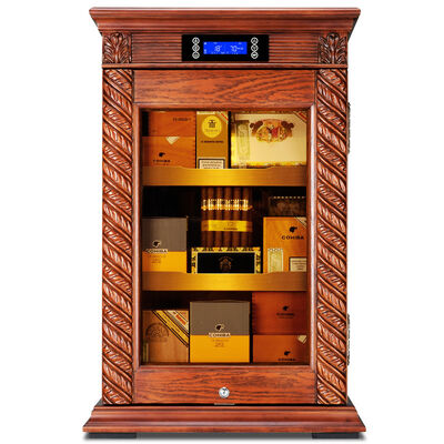 Good price Intelligent Climate Control Solid Wood Cigar Cooler Humidifier Cabinet With Lock online