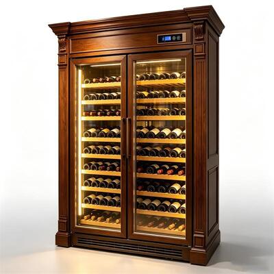 Good price Smart Digital Temperature Control Dual-Zone Solid Wood Wine Cooler Cabinet online