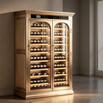 Good price Wood Wine Cooler With Dual-Zone Temperature Control & Digital Touch Display online