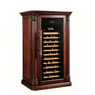 Good price Solid Wood Wine Cooler Cabinet Digital Temperature Control Wine Refrigerator online