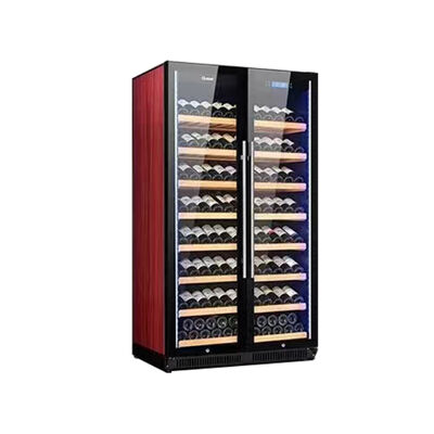 Good price Dual-Zone Wine Cooler Cabinet With Tempered Glass Doors & Wood Shelves online