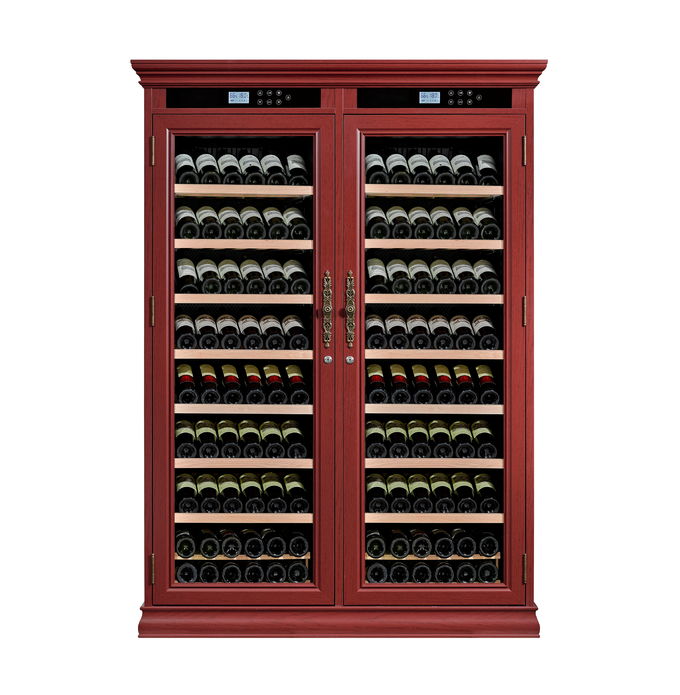 Touch Control Dual Zone Kitchen Wine Cellar Cabinet With Locking Glass Door​