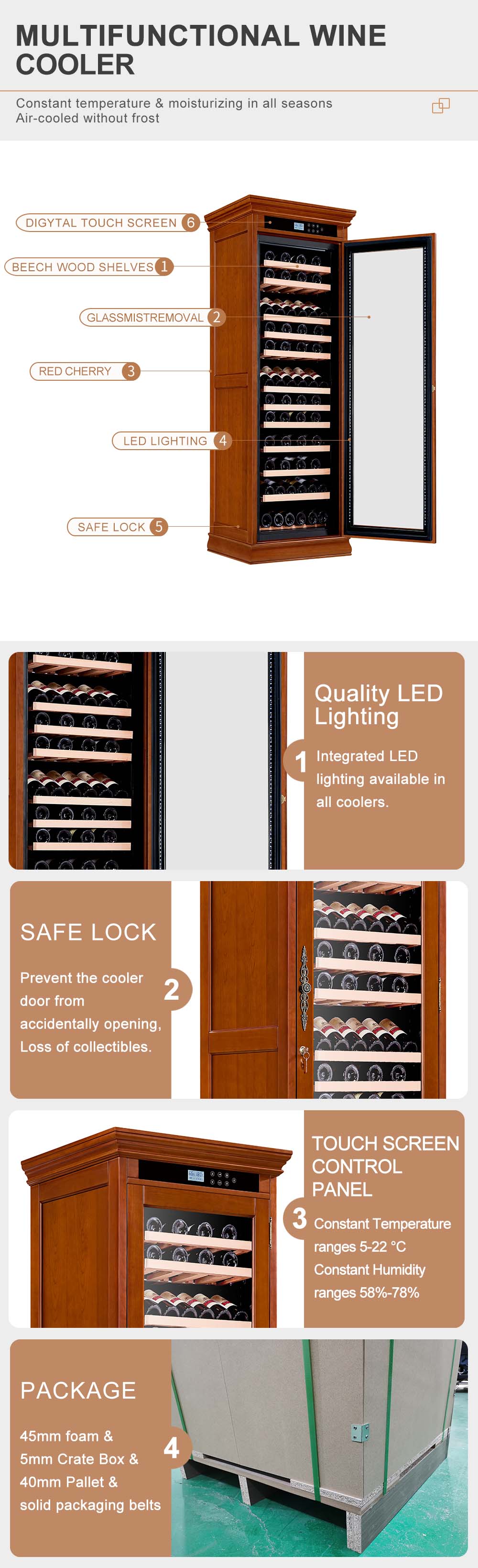 wood thermostatic wine cooler (1)